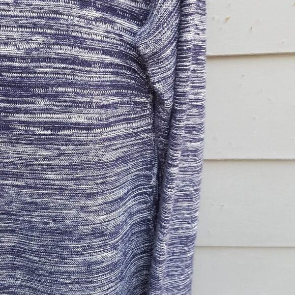 Ellen Tracy Marled Black White Tunic Sweater Large - Picture 4 of 8